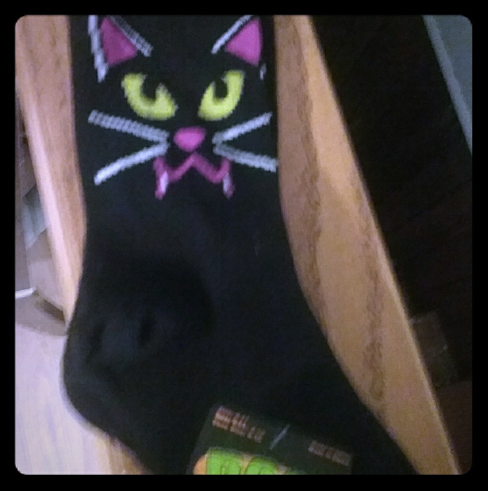 Halloween cat socks